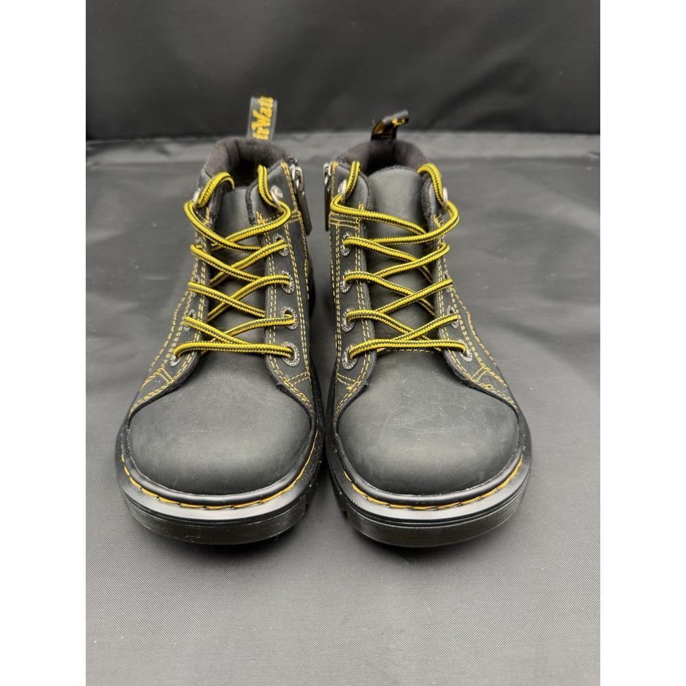 Dr. Martens Raffe Church J‎ Kids Boots US 1 UK 13 Black Leather Side Zip NEW